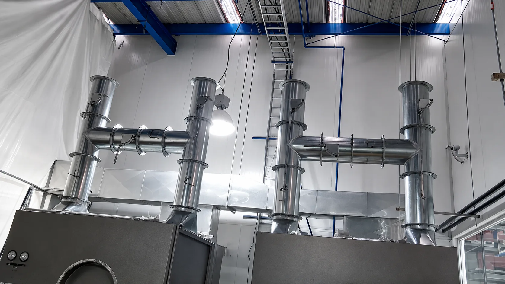 Colector de polvo industrial y sistemas de ventilación para la industria Alimenticio