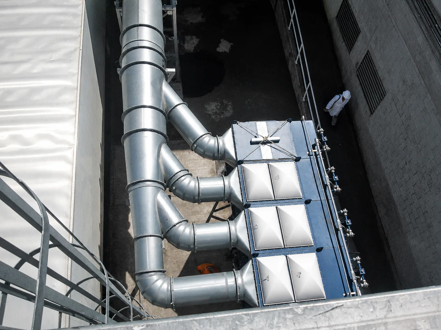 Colector de polvo industrial y sistemas de ventilación para la industria Alimenticio